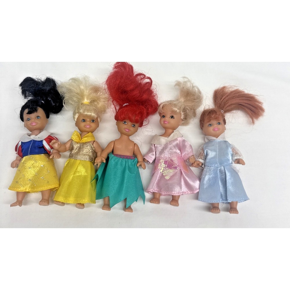 Lovely Patsy doll lot of 5 dolls 5" toddler Princesses